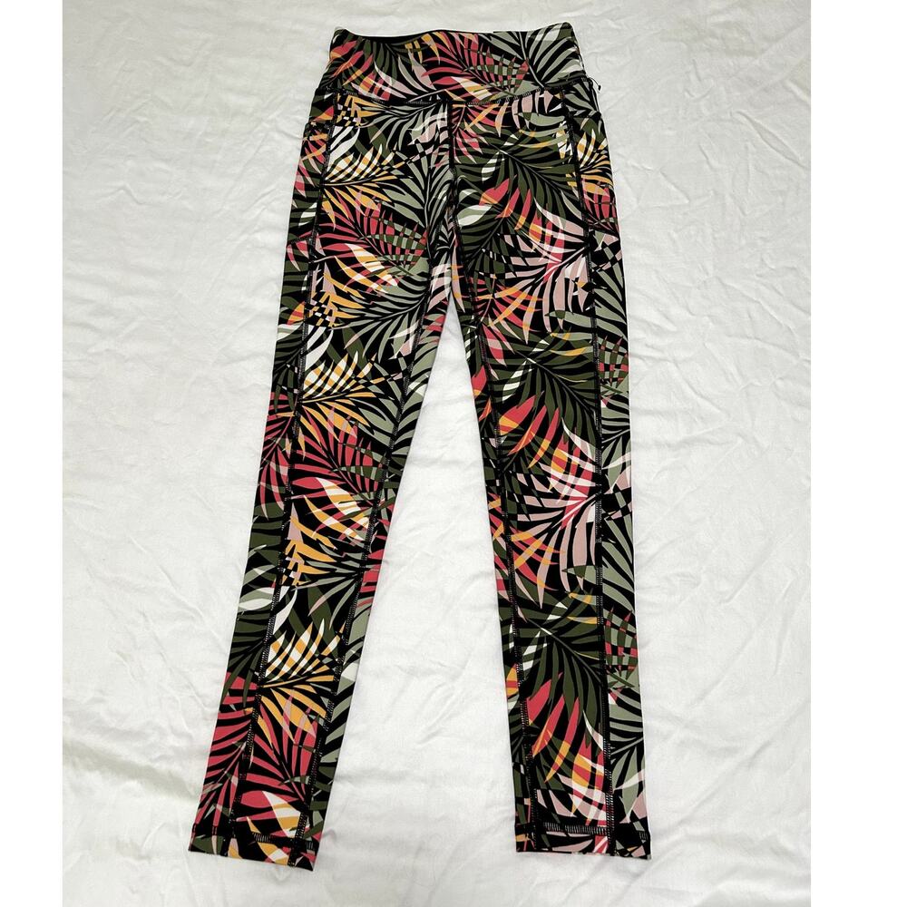 DKNY Sport Womens High Waist 7/8 Length Tight Yoga Pants Leggings Pocket XS New